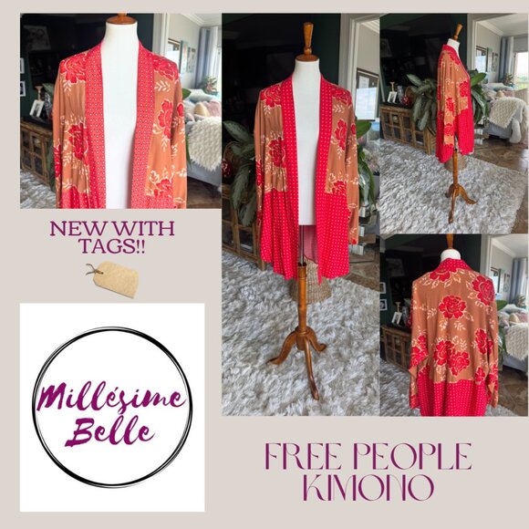 Free People Silk Kimono - Picture 3 of 8